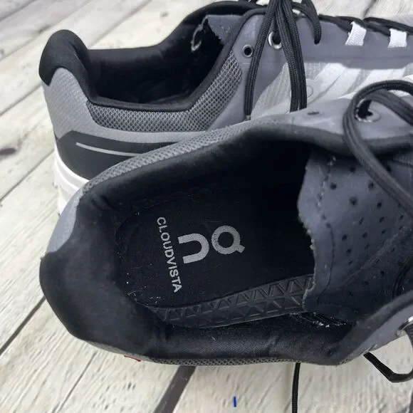 On Cloudvista Shoes Mens Size 11.5 Gray Trail Running Athletic Low Top Sneakers - Picture 12 of 13